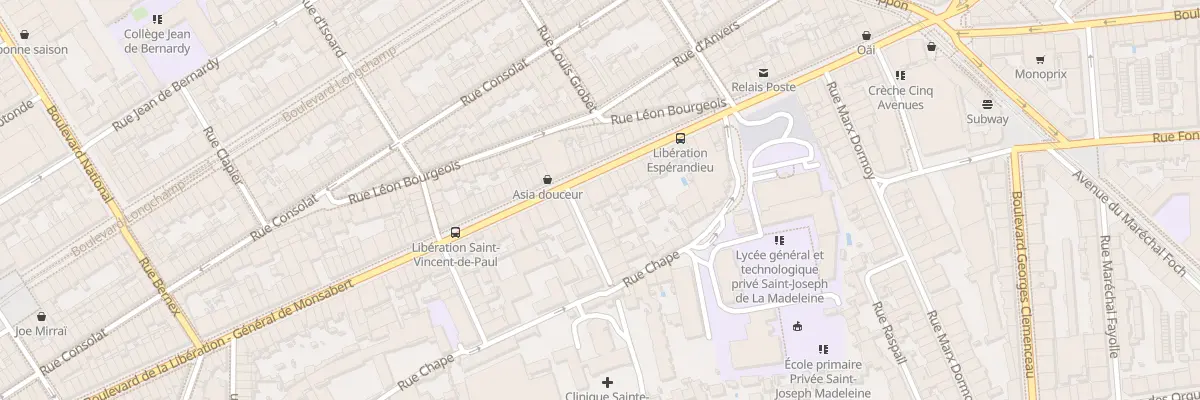 Plan du 138 Bd de la Liberation à Marseille 4e Arrondissement