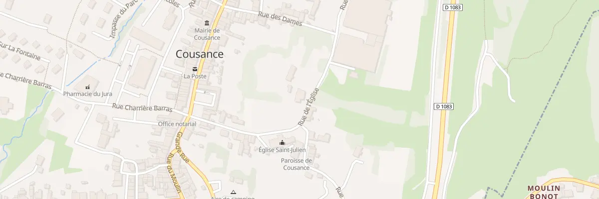 Plan du 4 Rue de l’Eglise à Cousance