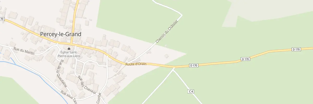 Plan du 1 Chem du Chatelet à Percey-le-Grand