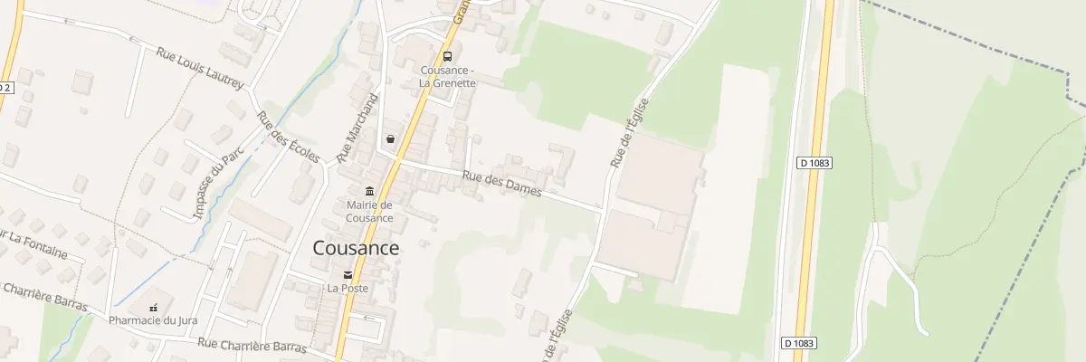 Plan du 22 Rue des Dames à Cousance