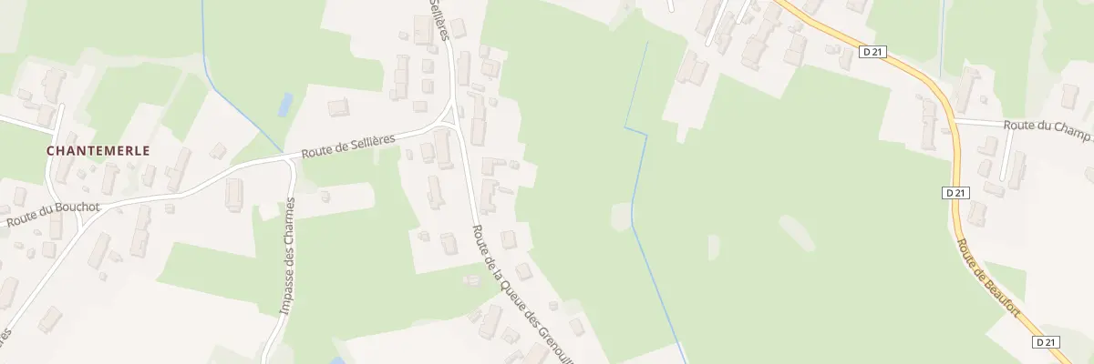 Plan du 1 Rte La Queue des Grenouilles à Flacey-en-Bresse