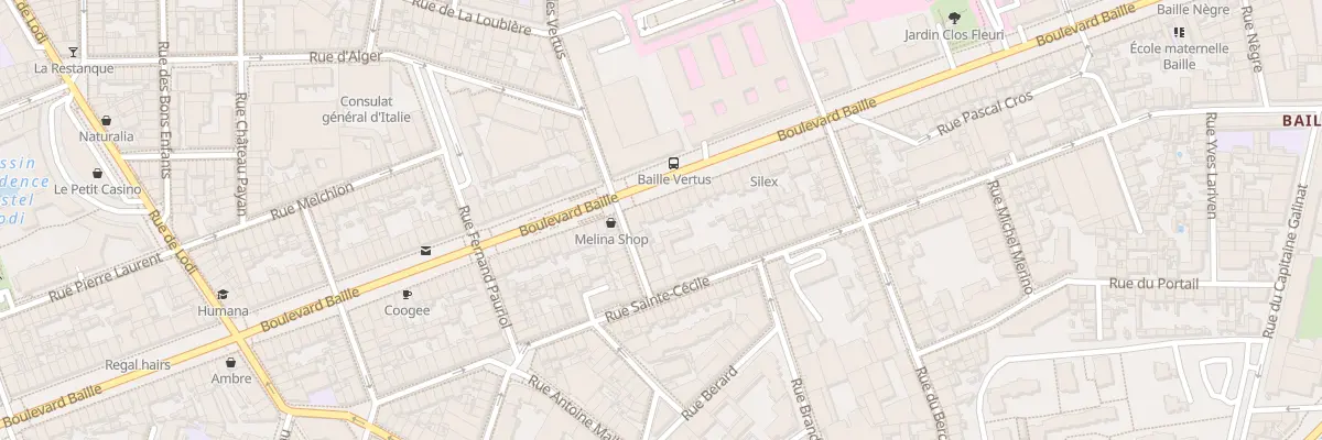 Plan du 150 Bd Baille à Marseille 5e Arrondissement
