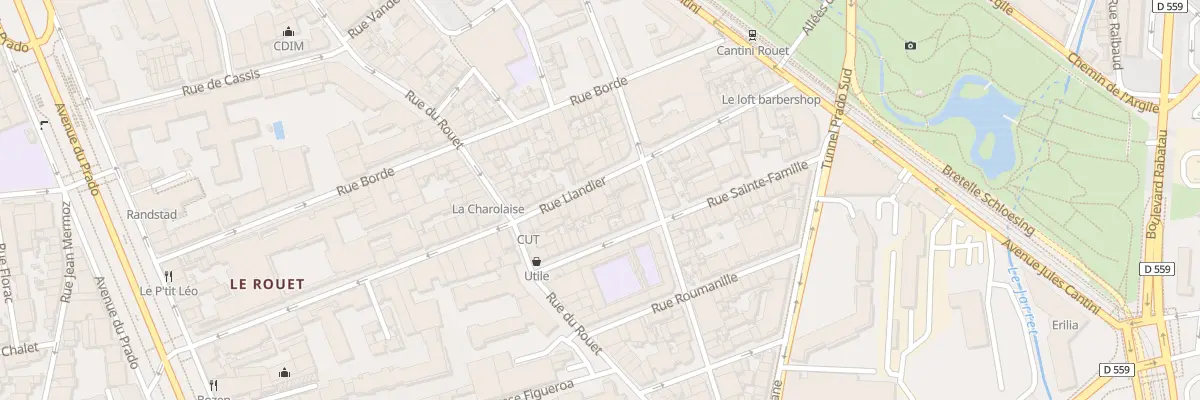 Plan du 88 Rue liandier à Marseille 8e Arrondissement