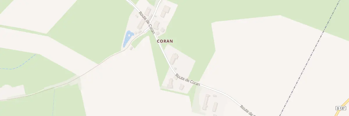 Plan du 1549 Rte de Coran à Saillenard