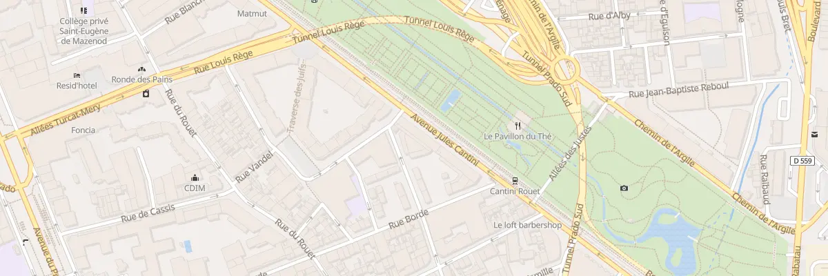 Plan du 138 Av Jules Cantini à Marseille 8e Arrondissement