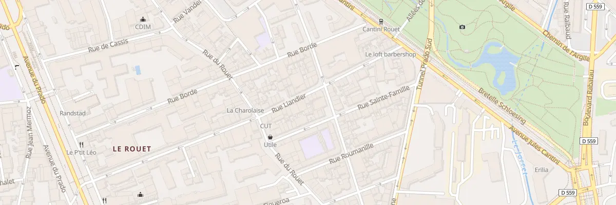 Plan du 96 Rue liandier à Marseille 8e Arrondissement