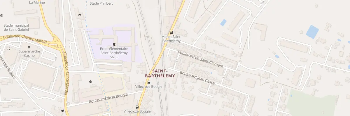 Plan du 6 Bd Saint Clement à Marseille 14e Arrondissement