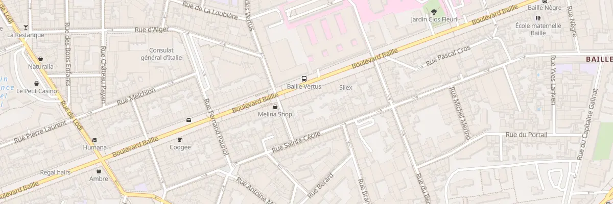 Plan du 154 Bd Baille à Marseille 5e Arrondissement