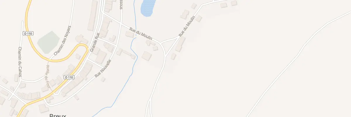 Plan du 8 Rue du Moulin à Breux