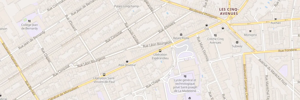 Plan du 183 Bd de la Liberation à Marseille 1er Arrondissement
