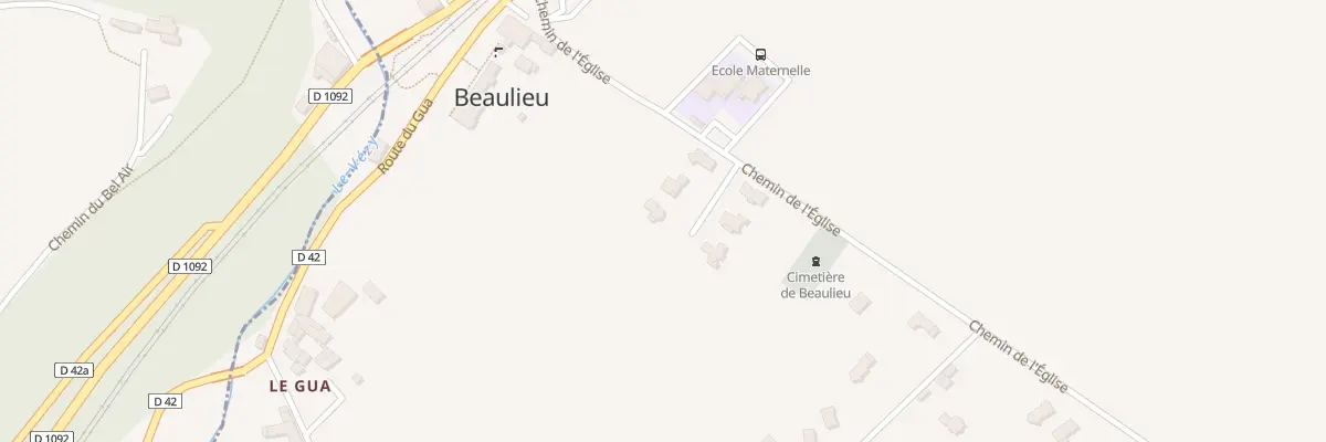 Plan du 56 Che des Pres de la Cour à Beaulieu
