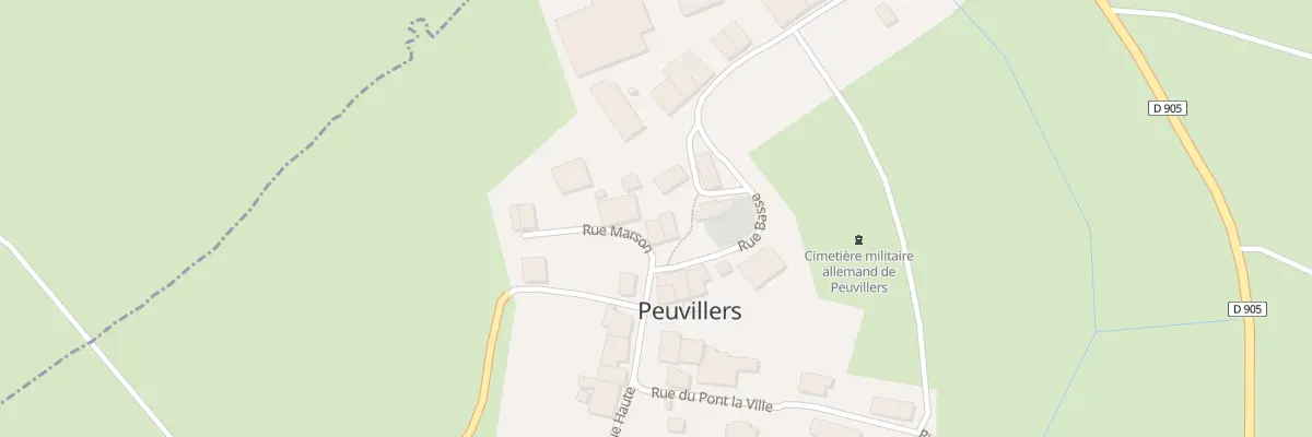 Plan du 1 Rue Basse à Peuvillers