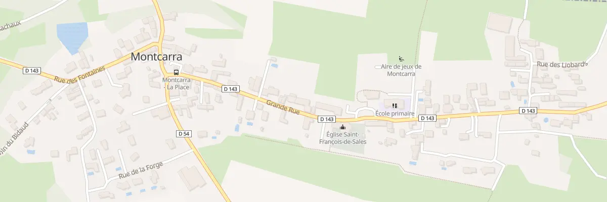 Plan du 227 Vc Grande Rue à Montcarra
