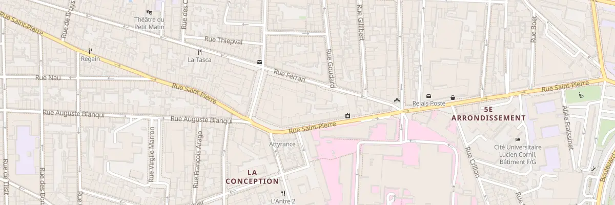 Plan du 151 Rue saint pierre à Marseille 5e Arrondissement