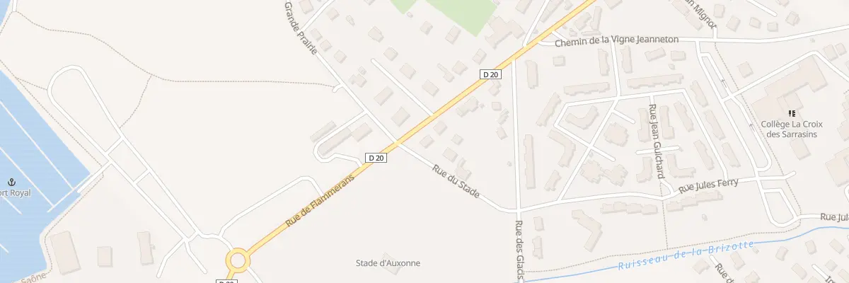 Plan du 1 Rue de Flammerans à Auxonne