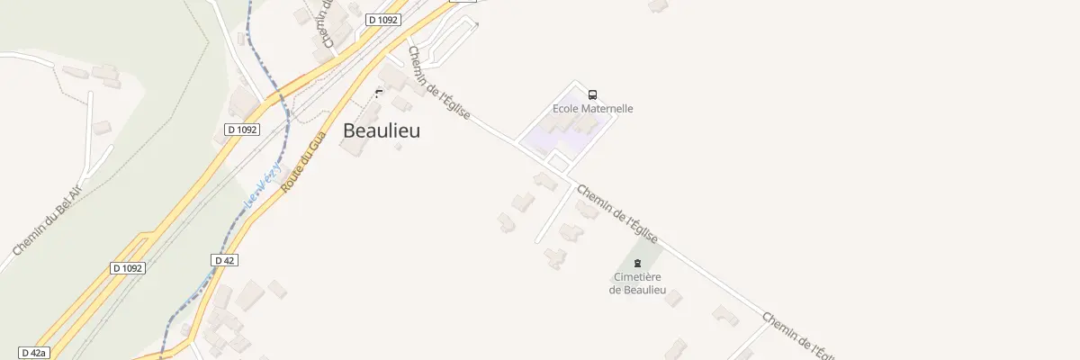 Plan du 22 Che des Pres de la Cour à Beaulieu