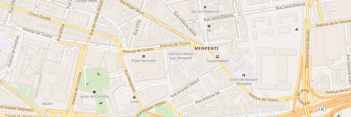 Plan du 172 Av de Toulon à Marseille 10e Arrondissement