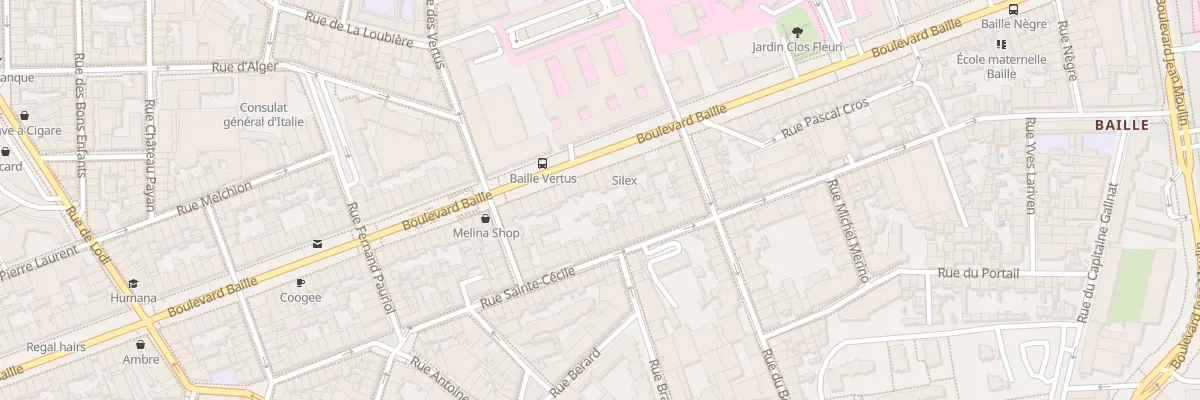 Plan du 166 Bd Baille à Marseille 5e Arrondissement