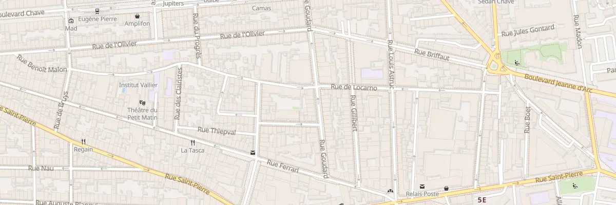 Plan du 34 Rue goudard à Marseille 5e Arrondissement