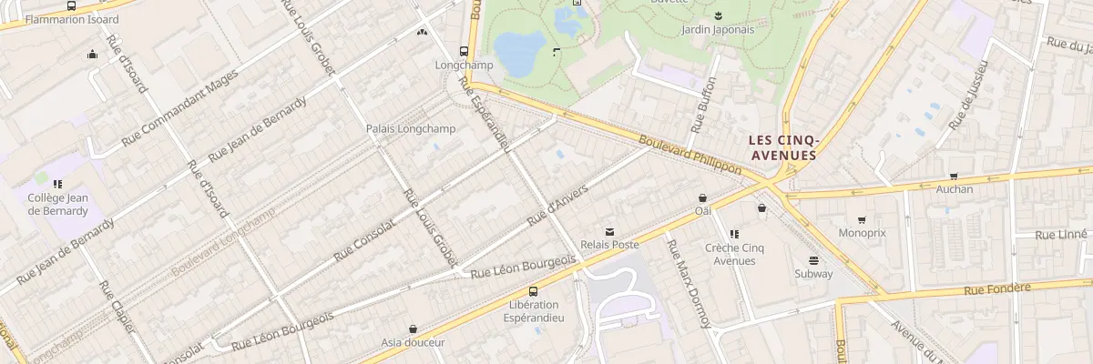 Plan du 14 Rue esperandieu à Marseille 4e Arrondissement