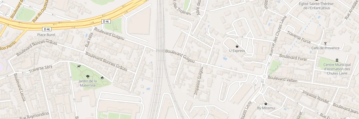 Plan du 2B Imp Pautrier à Marseille 4e Arrondissement