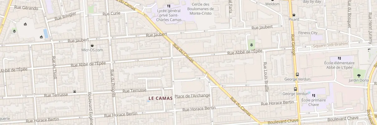 Plan du 72 Rue du camas à Marseille 5e Arrondissement