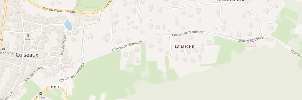 Plan du 8 Che de l’Ermitage à Cuiseaux