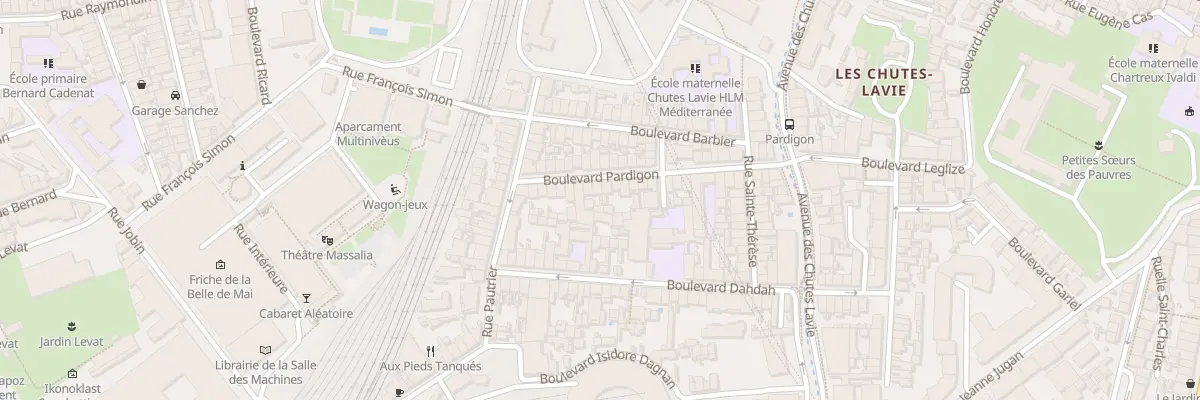 Plan du 16 Bd Pardigon à Marseille 4e Arrondissement