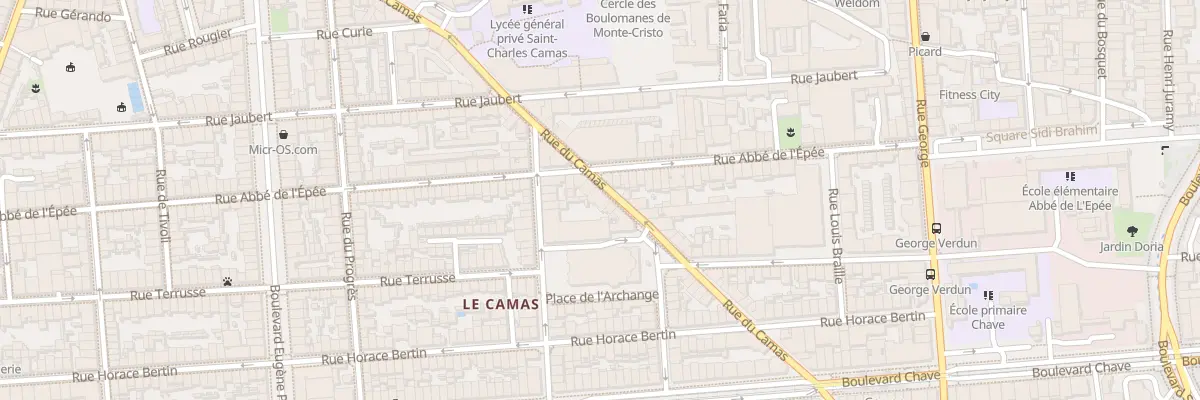 Plan du 76 Rue du camas à Marseille 5e Arrondissement