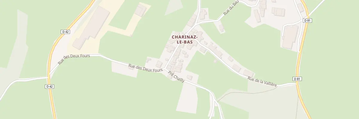 Plan du 581 Rue des Deux Fours à Bohas-Meyriat-Rignat
