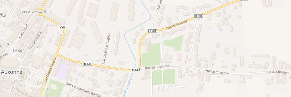 Plan du 1 Rue de Moissey à Auxonne