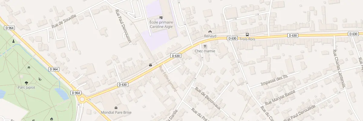 Plan du 42 Av de la 42eme Division à Verdun