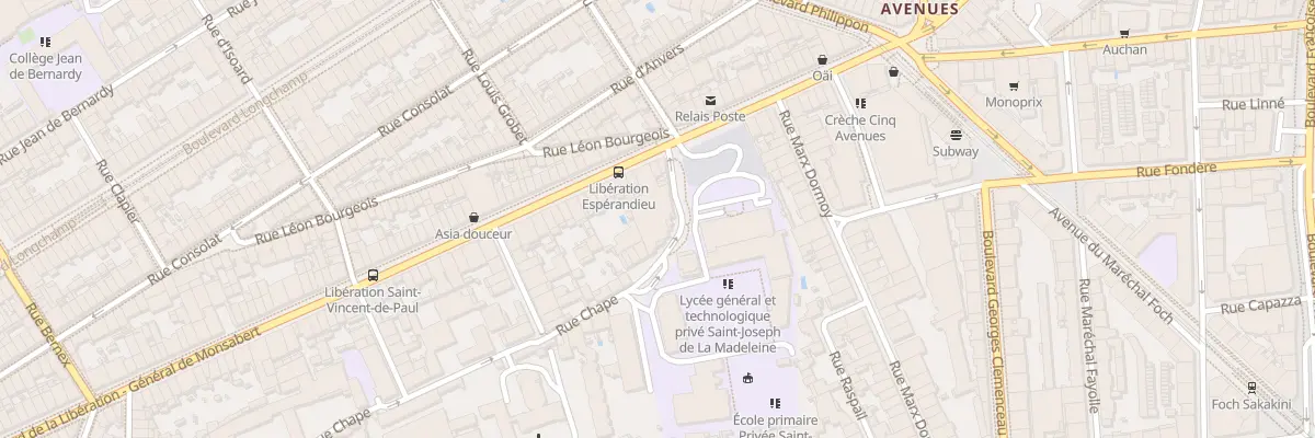 Plan du 168 Bd de la Liberation à Marseille 4e Arrondissement
