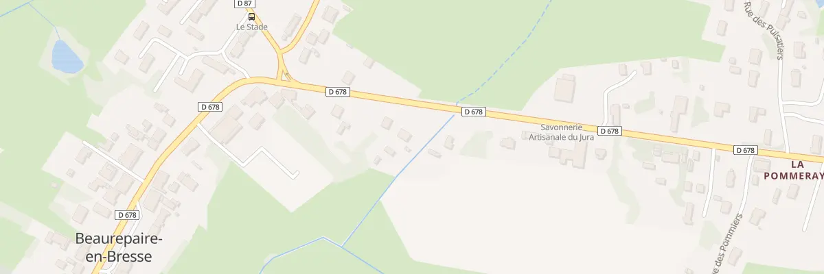 Plan du 170 Rte de Franche-Comté à Beaurepaire-en-Bresse