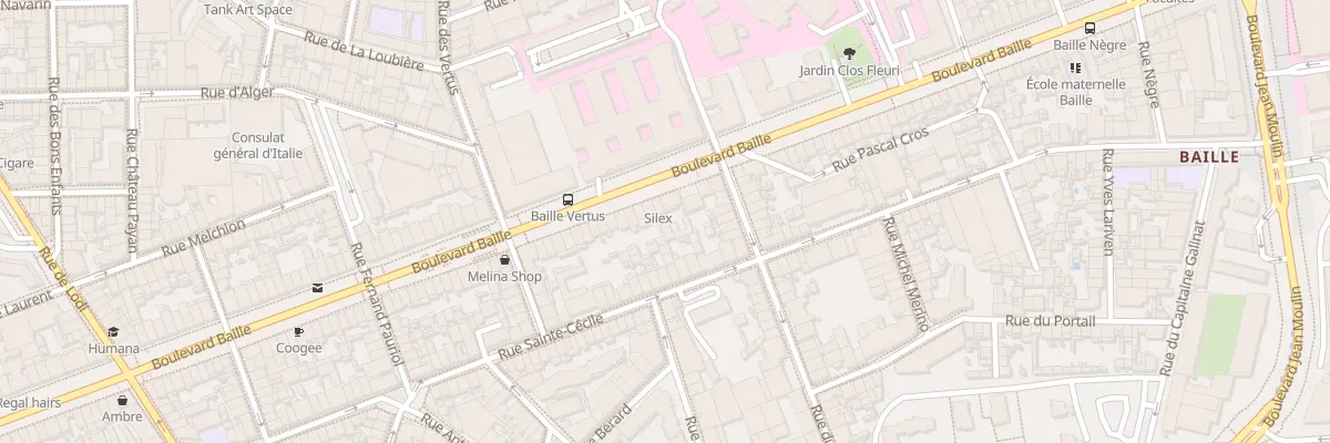 Plan du 174 Bd Baille à Marseille 5e Arrondissement