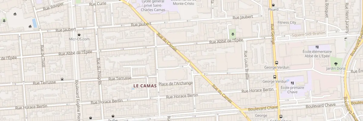 Plan du 78B Rue du camas à Marseille 5e Arrondissement