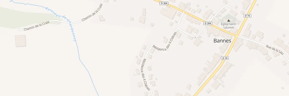 Plan du 6 Rue des 4 Chenes à Bannes