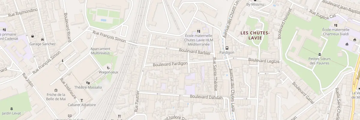 Plan du 23 Bd Pardigon à Marseille 4e Arrondissement