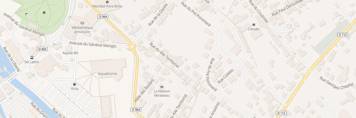 Plan du 40 Rue du 44eme Territorial à Verdun