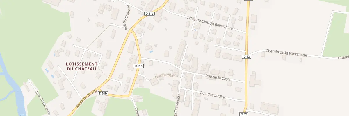 Plan du 210 Rue de la Croix à Villereversure