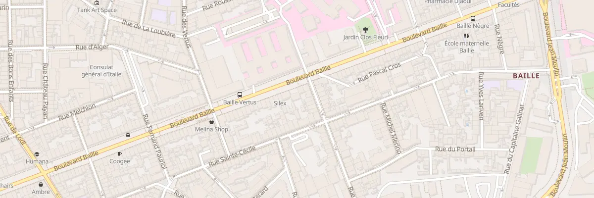 Plan du 180 Bd Baille à Marseille 5e Arrondissement