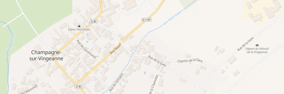 Plan du 3B Rue de la Gare à Champagne-sur-Vingeanne