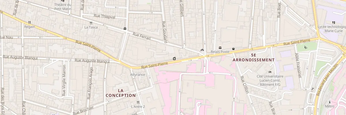 Plan du 159 Rue saint pierre à Marseille 5e Arrondissement