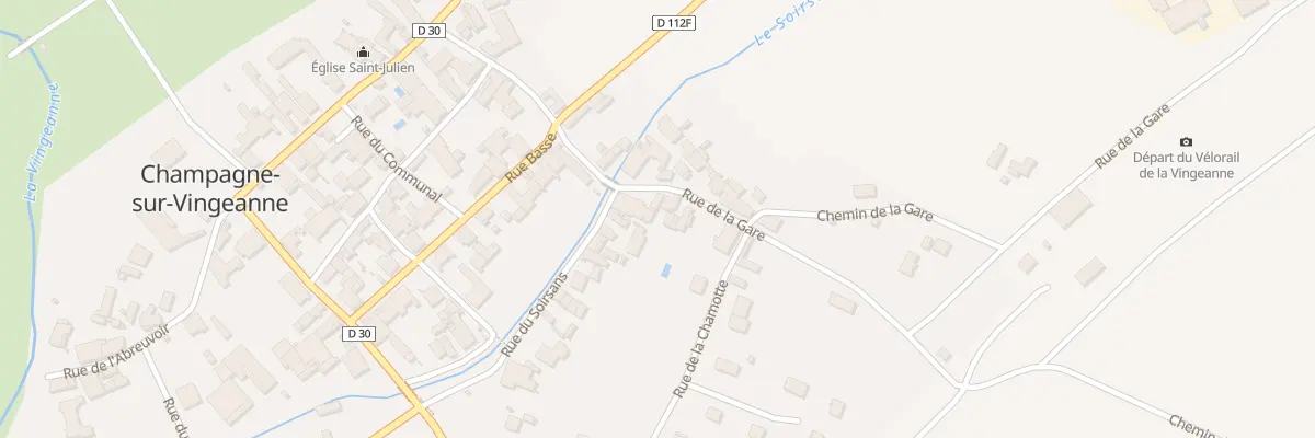 Plan du 4 Rue de la Gare à Champagne-sur-Vingeanne