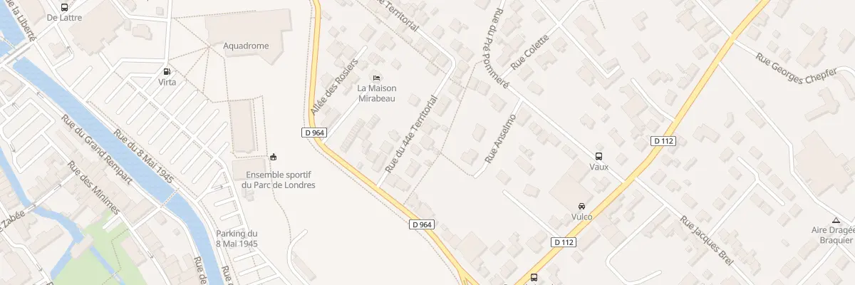Plan du 10 Rue du 44eme Territorial à Verdun