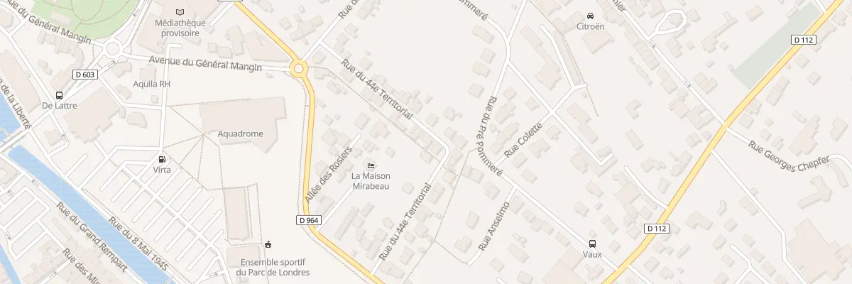 Plan du 15 Rue du 44eme Territorial à Verdun