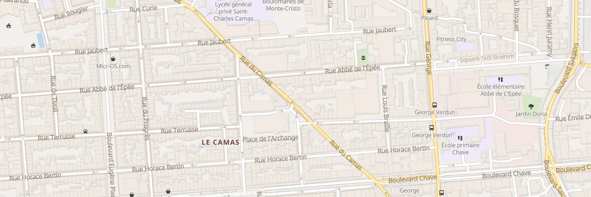 Plan du 79 Rue du camas à Marseille 5e Arrondissement
