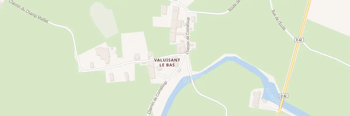 Plan du 1025 Che de Corneloup à Villereversure