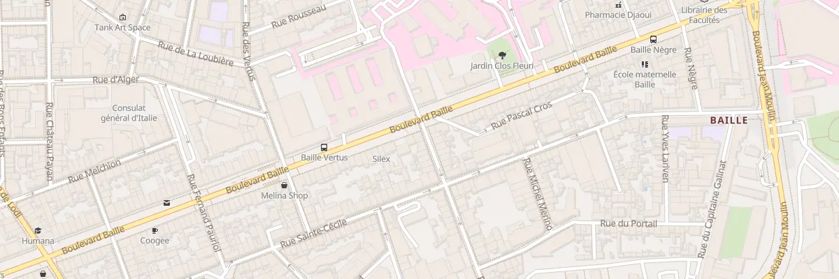Plan du 186 Bd Baille à Marseille 5e Arrondissement