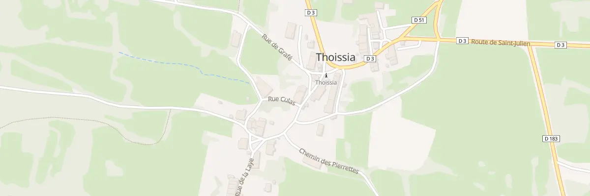 Plan du 5027 Rue des Fontaines à Thoissia